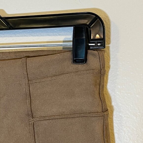 SPANX Faux Suede Leggings‎ Brown Taupe CamelnPull On Size Small - Picture 4 of 9